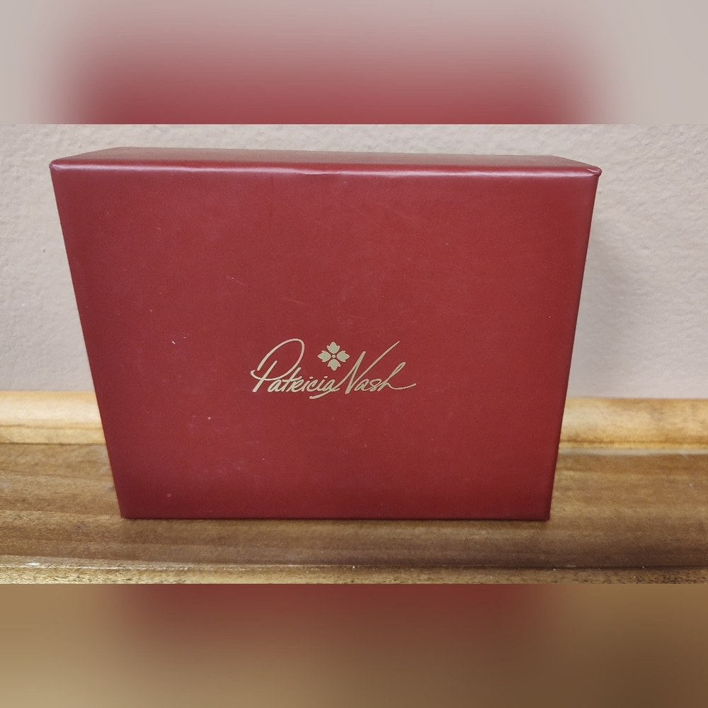 NWT! Patricia Nash Tooled Leather Borse Framed Coin Purse -  Florence Tan - Picture 3 of 3